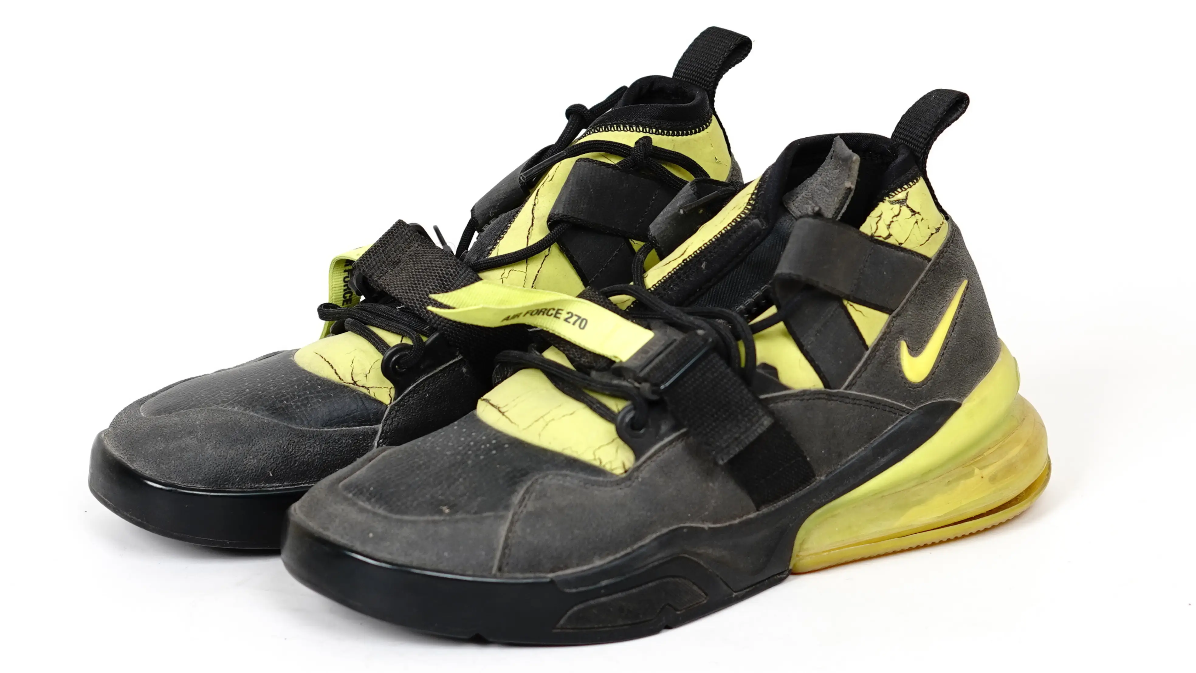 After Nike Air Force 270 restoration upgraded genuine leather finish with smooth texture and rich colour depth